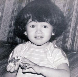 Front Desk Manager Dan as a child in black and white photo