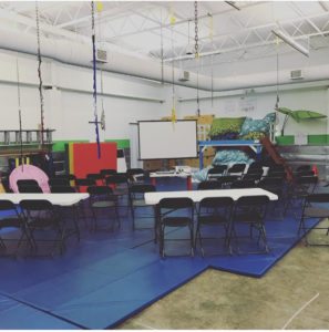 sensory gym during a parent meeting