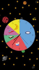 visual schedule clock