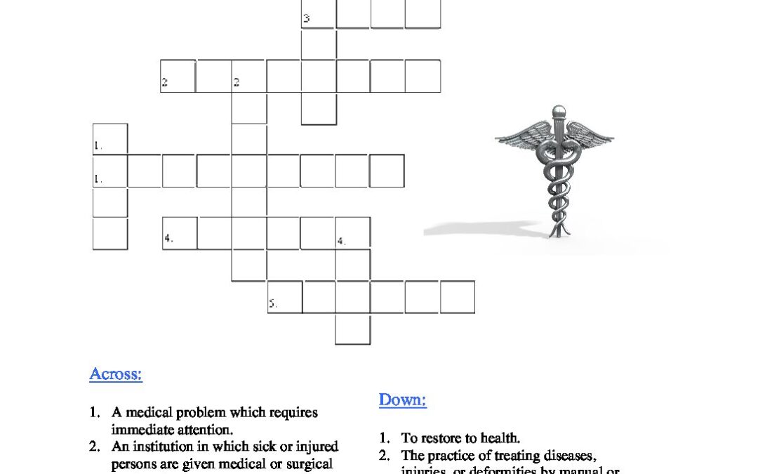 Advanced Crossword Puzzle – Medicine