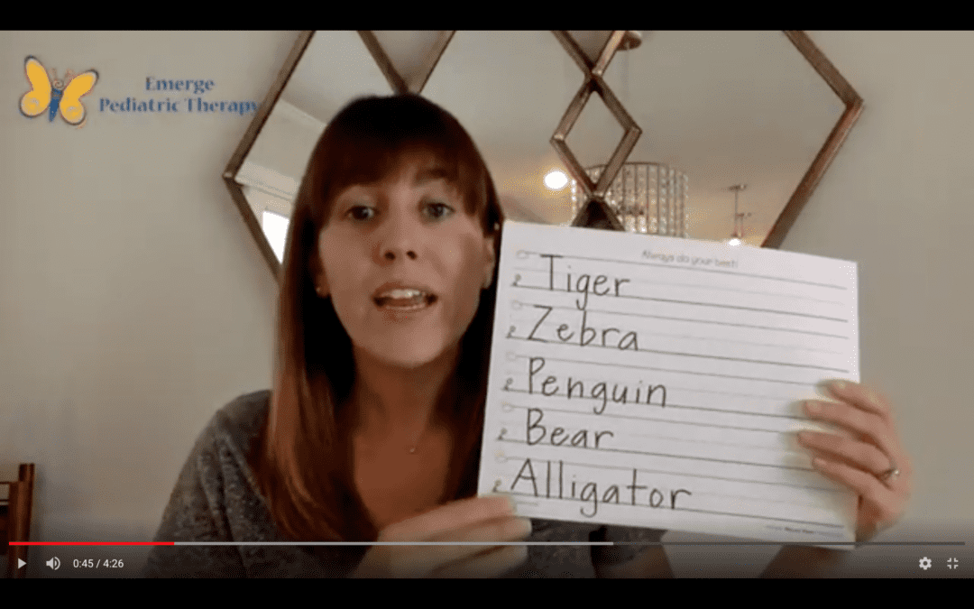 5 Handwriting Activities to try at Home!