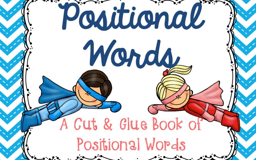 Positional Words Book Cut & Glue – FREEBIE