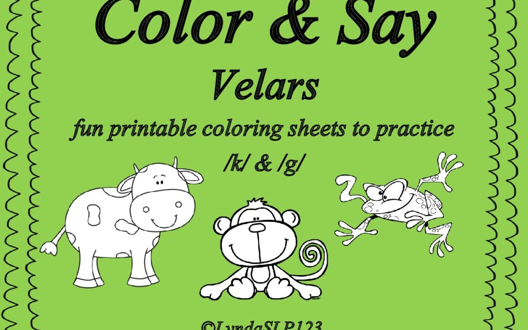 Color and Say – “K” and “G”