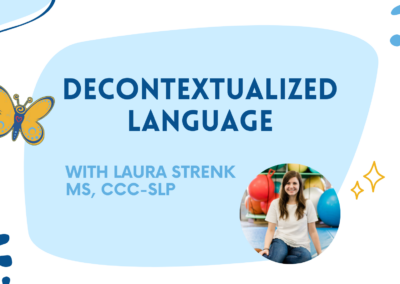 Decontextualized Language for Preschoolers