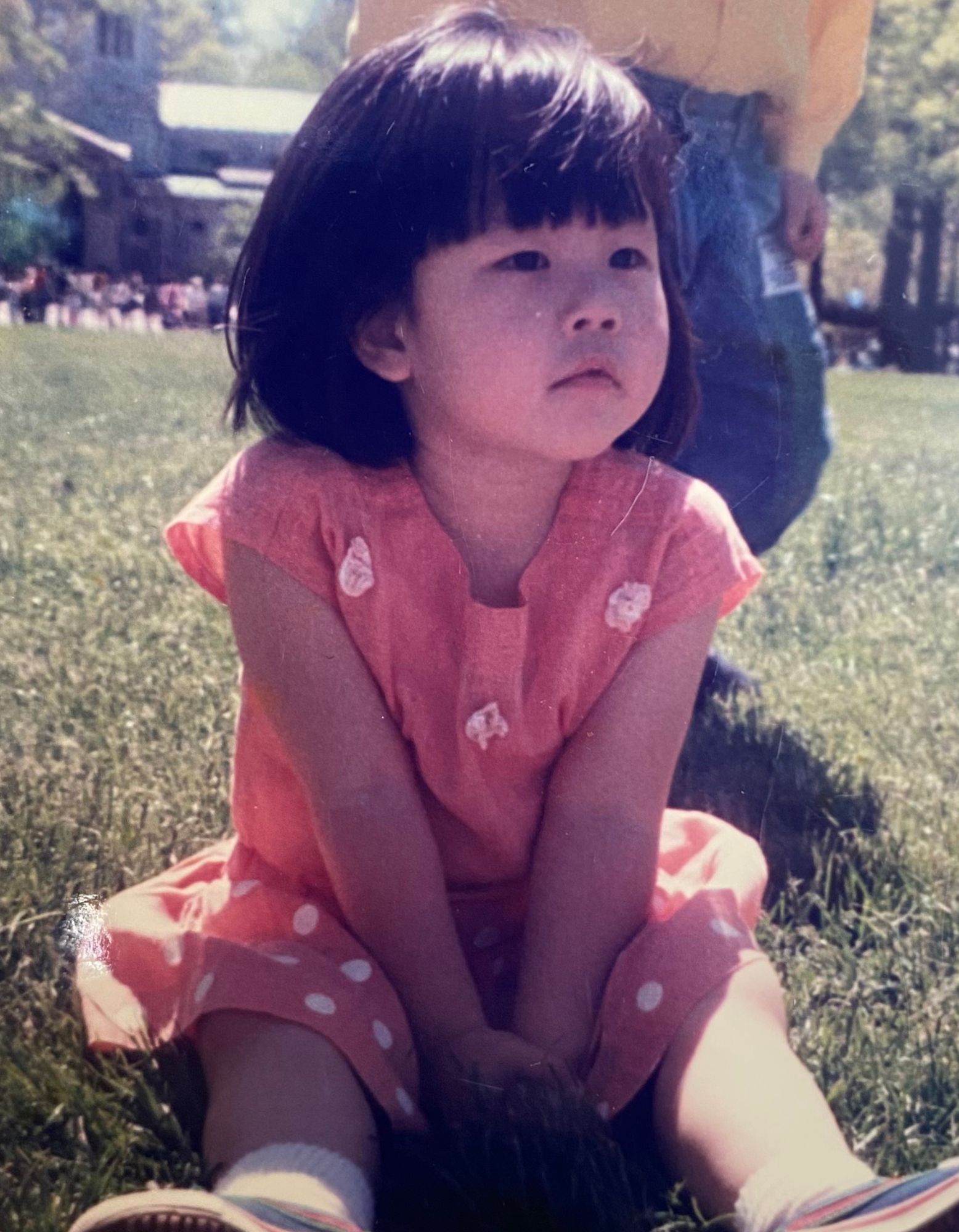 Occupational Therapist Andrew Klein as a young boy sitting at a table with a workbook